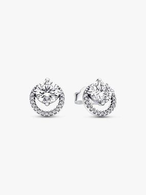 Pandora Sparkling Round Halo Stud Earrings
